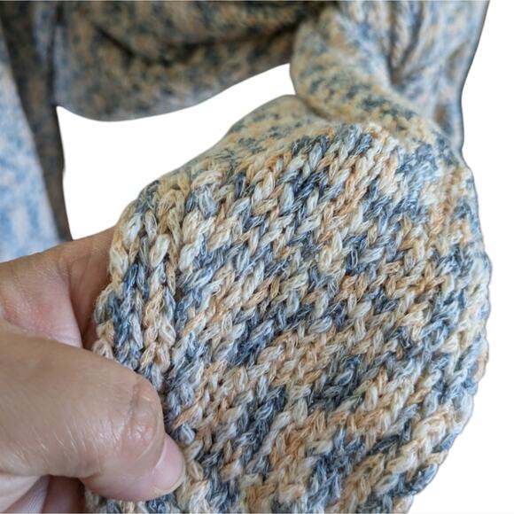 Soft Surroundings Cardigan Womens XL Beausoleil Tie Front Speckled Multicolor Kn - Picture 4 of 8